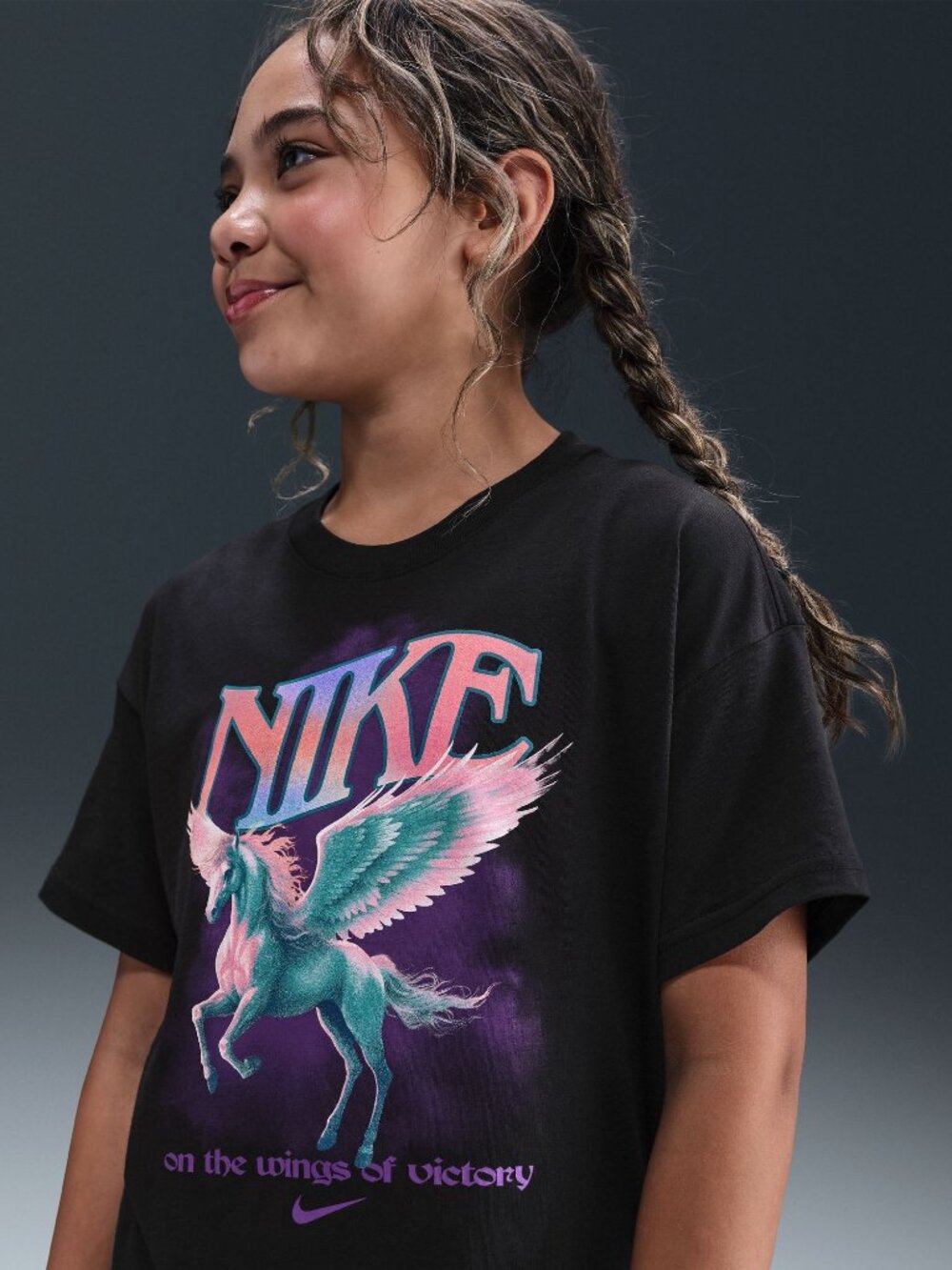 Nike Girl's Sportswear Take Flight Photo Graphic T-Shirt